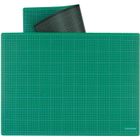 Plaque de coupe - Transotype - (L)900 x (P)600 x (H)3 mm - Vert/Noir - Graduation 10 et 50 mm bilatérale