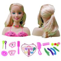 Jouets filles buste coiffure poupées toilettage habillage cadeau 21cm Jouets enfants poupées habillage coffret cadeau buste poupées