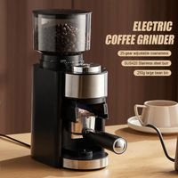 Moulin à café Electrique -150W Broyeur a cafe grains- 25 vitesses ajustée