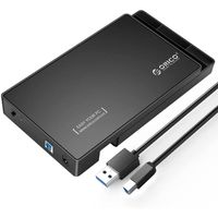 ORICO USB 3.0 Boîtier Disque Dur Externe, pour Disque Dur/SSD SATA 3,5/2,5 Pouces Jusqu'à 16 to, Boîtier de Disque Dur 3,5'' sans
