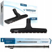Wessper Tube télescopique + brosse pour aspirateurs (ø35mm) Karcher Samsung Bosch Rowenta Miele Siemens, ETA Moulinex – Remplacement