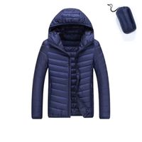Doudoune Légère Homme Sans Capuche - Blouson Matelassé Chaud - Imperméable Léger - Pour Ville Et Extérieur