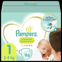 Couches Pampers Premium Protection New Baby Taille 1 - 96 Couches