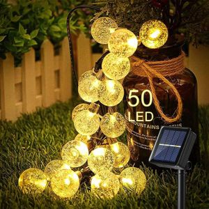 5M 50LED Guirlande Lumineuse Globe Lampe Lumière Remote Noël Mariage Jardin 
