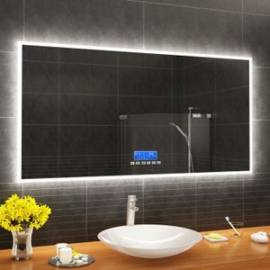 Miroir Mural Magnifique Pour Salle De Bain Dressing Style Baroque Blanc 100 X 50 Cm Achat Vente Miroir Salle De Bain Cdiscount