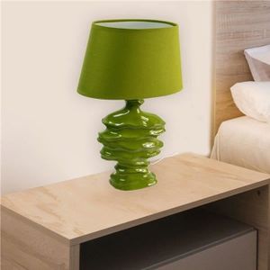 LAMPE A POSER Lampe à poser céramique verte Lampe LED décorative éclairage salon