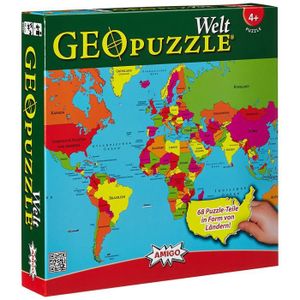 PUZZLE Puzzle géographique du monde - AMIGO - GeoPuzzle -