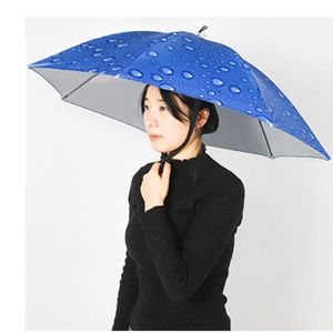 oueaen Parapluie de Couvre-Chef Chapeau de p/êche de Casquette de Parapluie sans Mains en Plein air Protection UV imperm/éable l/éger