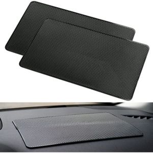 13 X 7cm Noir Tapis Collant Anti-glisse En Silicone Pour Voiture 5