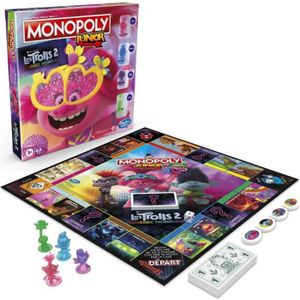 JEU SOCIÉTÉ - PLATEAU Monopoly Junior Trolls - Jeu de societe - Jeu de p