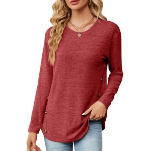PULL Pull Femme Manches Longues Couleur Unie Casual Pul
