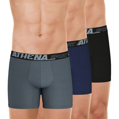 Boxer long en coton Par lot de 3 paires