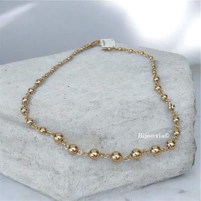 Collier Pendentif Gouttes D'eau En Plaqué Or 18 Carats - Neuf Avec étiquettes, Marque Bijouxia