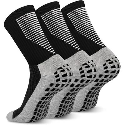 Chaussettes Football Anti-Dérapantes | Taille 32-44 | Renfort Cheville & Respirant
