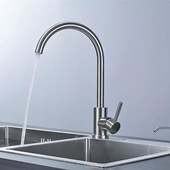 Robinet Cuisine Mitigeur Cuisine Avec Douchette 360° Robinet d'Évier à