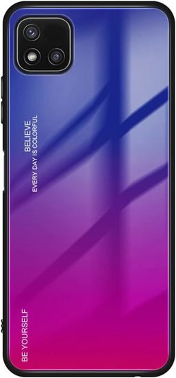 DOINK Cover Per Realme C11 (2021) - Custodia Sfumata Viola-Blu In TPU Traslucido Con Paraurti Antishock E Foro Per Cordino