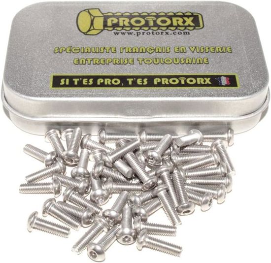 60 Vis à Tête Cylindrique (bouton) M3x18mm - Acier Inox 304 - Empreinte Hexagonale Creuse - Neuf Uxcell