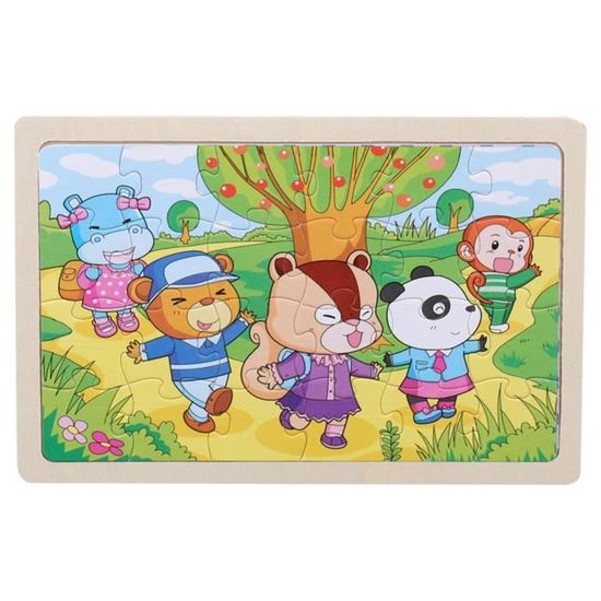 Dominos En Bois Cocomelon Toyland - 28 Pièces - Jeu Éducatif Pour Enfants Dès 3 Ans