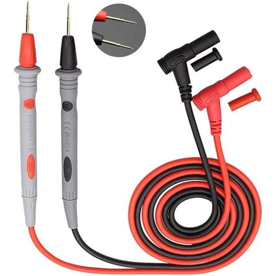 Paire De Câbles De Test En Silicone Pour Multimètre - Fils De Mesure Souples Et Résistants