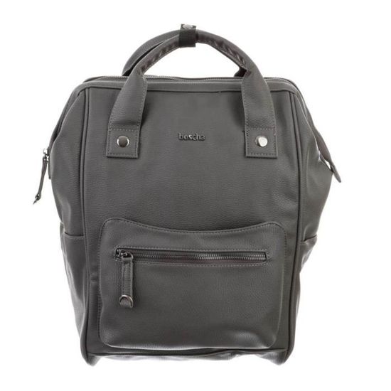 Boscha Backpack Anthracite 148415 sac a dos sac a dos Gris Cdiscount Bagagerie Maroquinerie