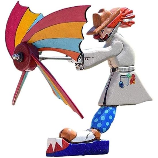 Moulin à Vent Coloré, Whirligig Clown Series Windmill, Sculptures et Mobiles  à Vent, Statues de Jardin de Printemps Pour Le [138] - Cdiscount Jeux -  Jouets