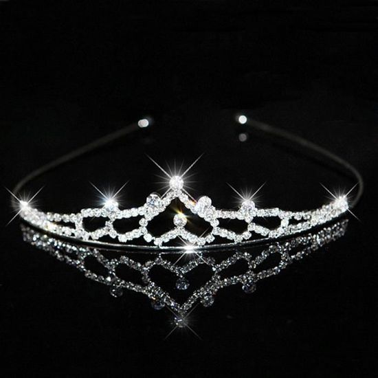Porte-tiara 2 étages En Métal Doré Pour Couronnes, Bandeaux Et Bijoux - Design élégant, 17.5x11.5 Cm - 8