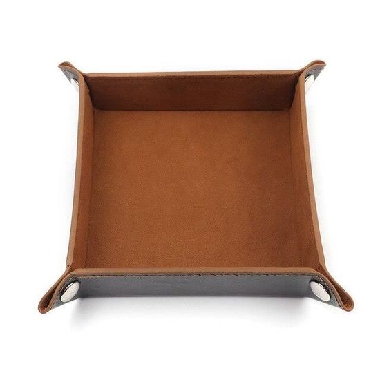 Boîte De Rangement Pour Dés En Cuir PU – Forme Hexagonale – Intérieur Rembourré éponge – Compartiments Pour Dés Et Accessoires – Portable Pour Jeux De Rôle, Voyage