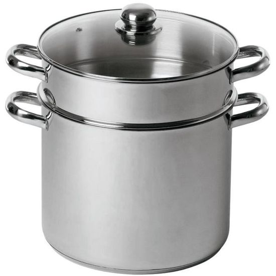 TRAITEUR INOX 26 CM BAUMALU COUVERCLE VERRE Inox 26 cm BAUMALU
