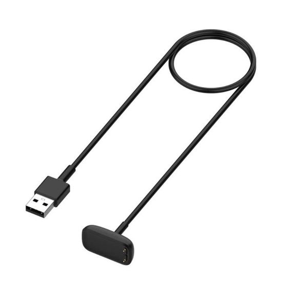 Chargeur Magnétique Fitbit - 2 Pièces, Compatible Charge 6/5/Luxe, Câble USB 50 Cm, Noir