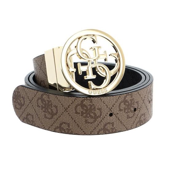 GUESS cintura Jena Adjustable And Reversible Pant Belt W85 Stone Multi