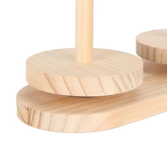 Support Pelote Laine Rotatif En Bois - Porte-Bobine Avec Roulement à Billes Pour Tricot Et Crochet Support Fil Crochet Bois