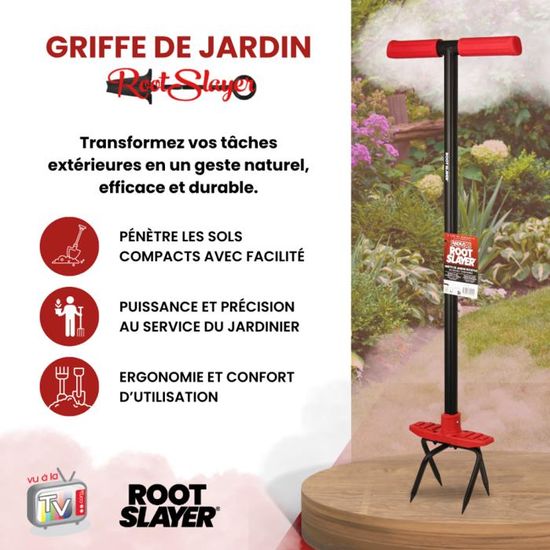 Venteo - Pelle Ronde RootSlayer + Pelle à Rebords RootSlayer - Outils De Jardin Multifonctions Ideal Pour Tous Types De Sols Polyvalents Et Legers 87765433