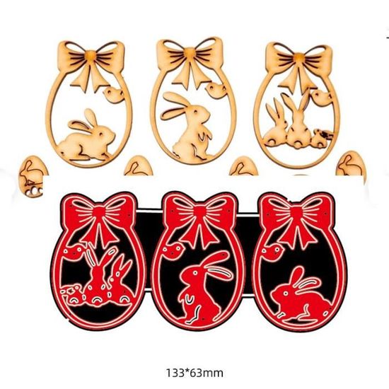 Dies De Découpe Métal Pour Scrapbooking - Motifs Pâques - Pour Gaufrage, Pochoir, Cartes - Neuf