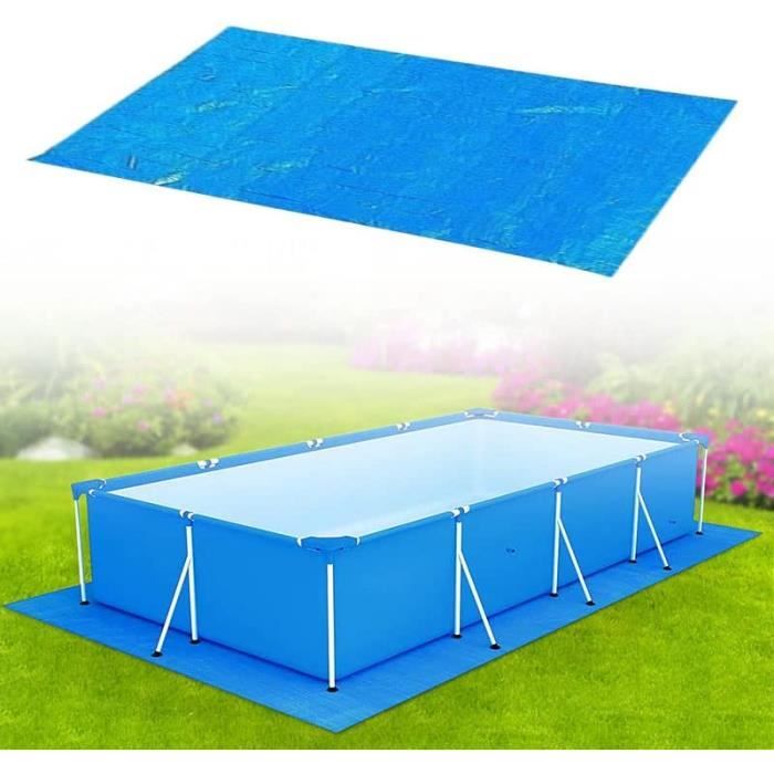 Tapis De Sol Pour Piscine Rectangulaire - Protection Sol Piscine Hors Sol, Baignoire Extérieure - Polypropylène Résistant, Pliable, Tailles 2x2m à 4.9x4.9m