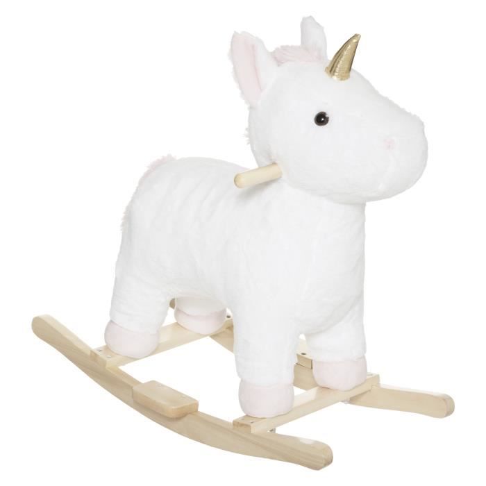 Licorne a bascule Blanche Atmosphera for kids