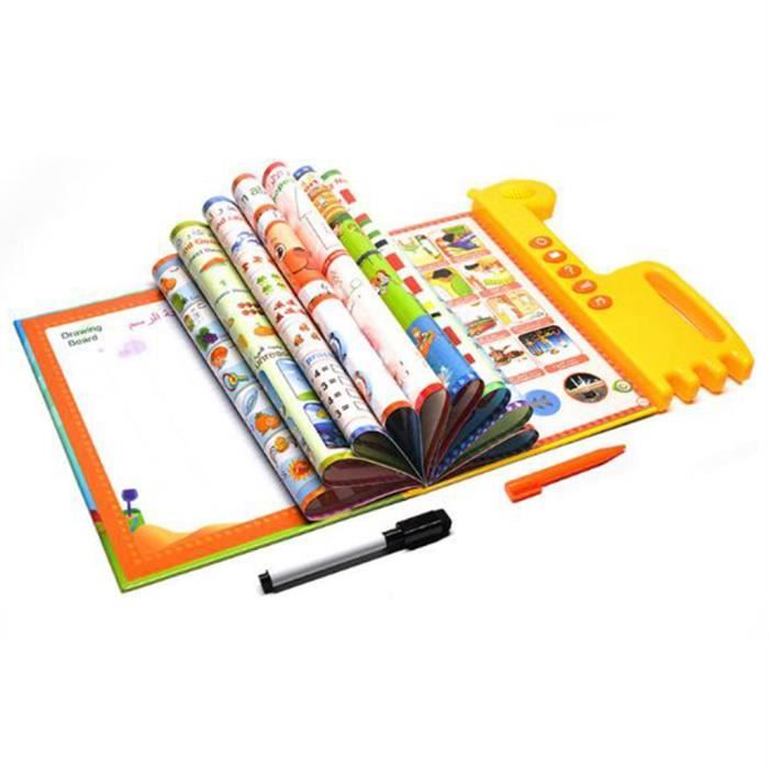 2 en 1 Anglais Arabe Bilingue Learning Reading Machine pour Petite Fille de 9 Ans