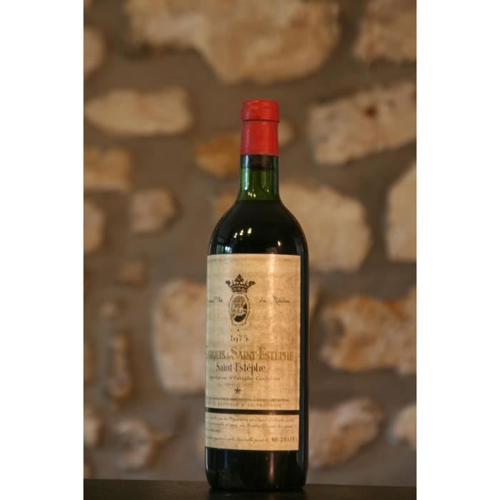 Vin rouge, Marquis de St Estephe 1975 Rouge