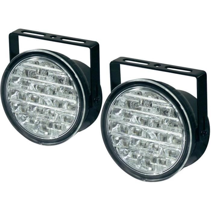 Feux de jour LED 18 LEDs 190 mm x 36 mm Dino