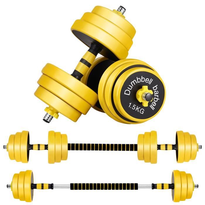 Kit haltère réglable 25 kg poids musculation