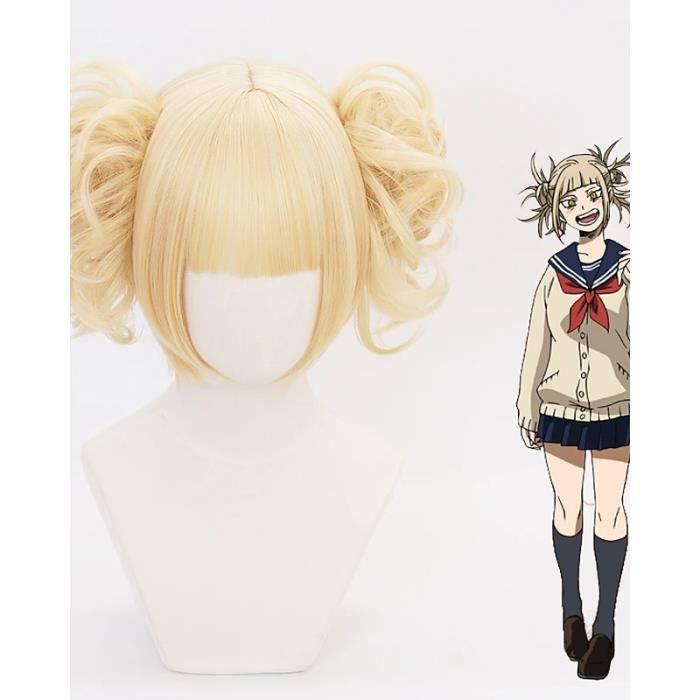perruque Cosplay synthétique My Hero Academia Toga Himiko -blonde16 pouces