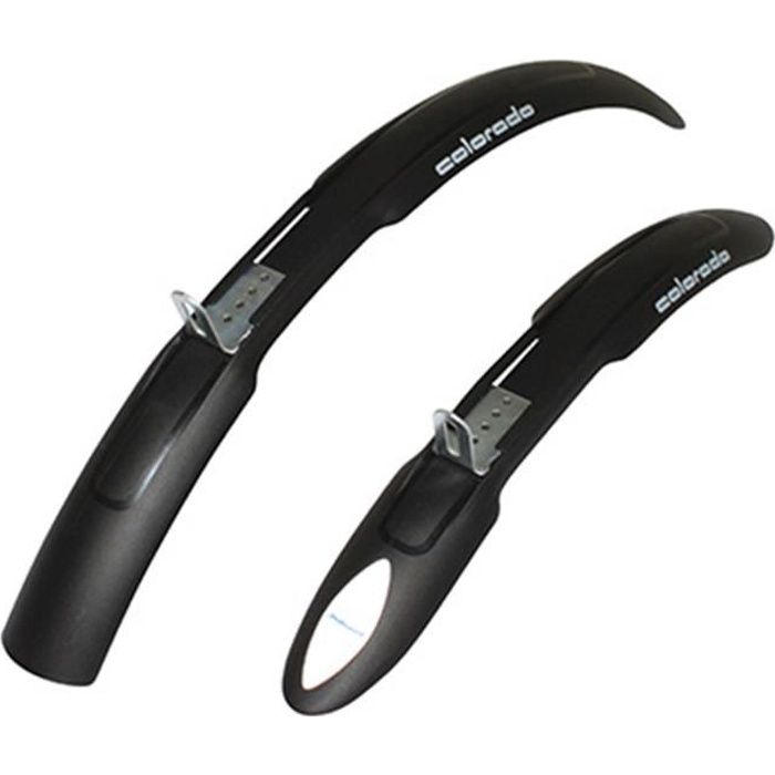 GARDE BOUE VTT AV+AR 20-24- POLISPORT COLORADO NOIR POUR V-BRAKE (PAIRE)