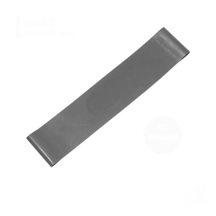 AVANC Bande Elastique de Résistance Yoga Fitness Exercice GRIS 40 livres