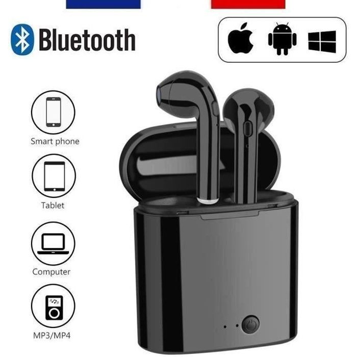 I7S JUMEAUX ÉCOUTEURS SANS FIL BLUETOOTH 4.2 STÉRÉO POUR ANDROID IPHONE WINDOWS