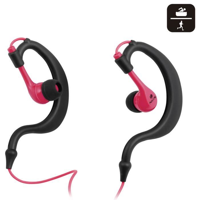 NGS Oreillettes pour Sportifs Triton Rose Ipx8 avec Micro pour Smartphone