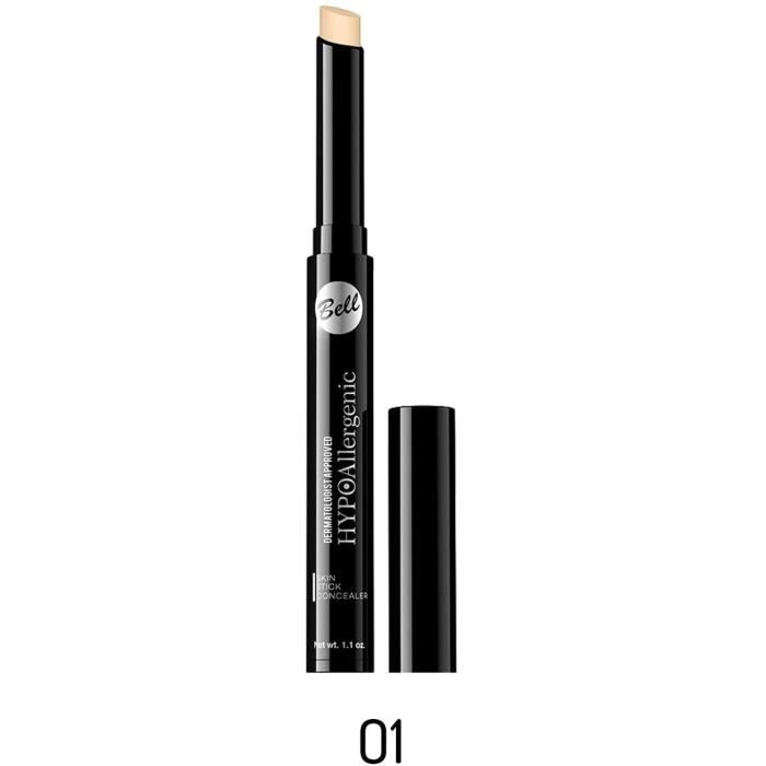 Maquillage Correcteur de teint matifiant hypoallergénique N°1 beige leger Stick - Idéal peau sensible - Bell 14693