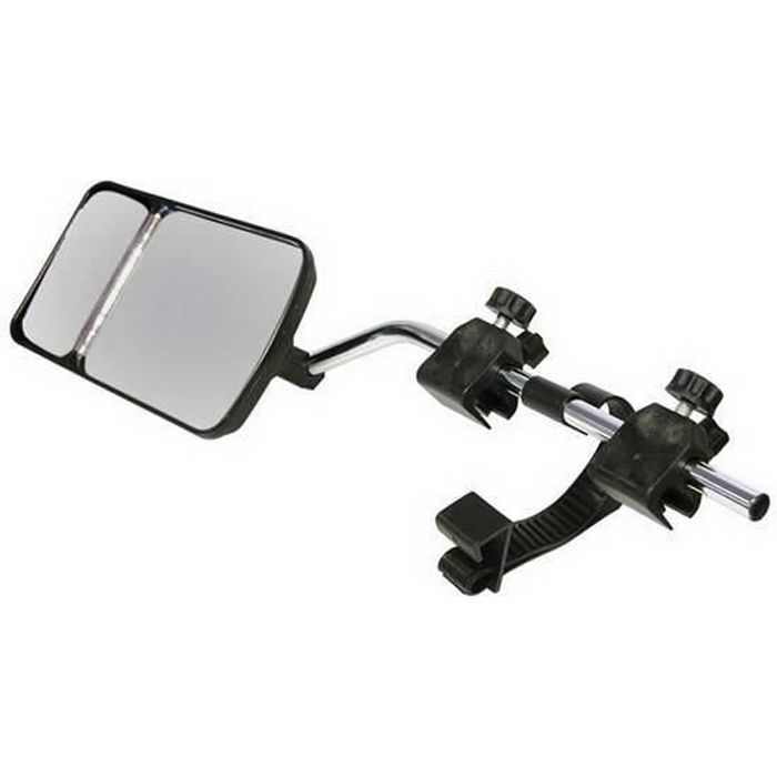 CARPONIT Lot de 2 Rétroviseurs caravane + angle mort - Noir