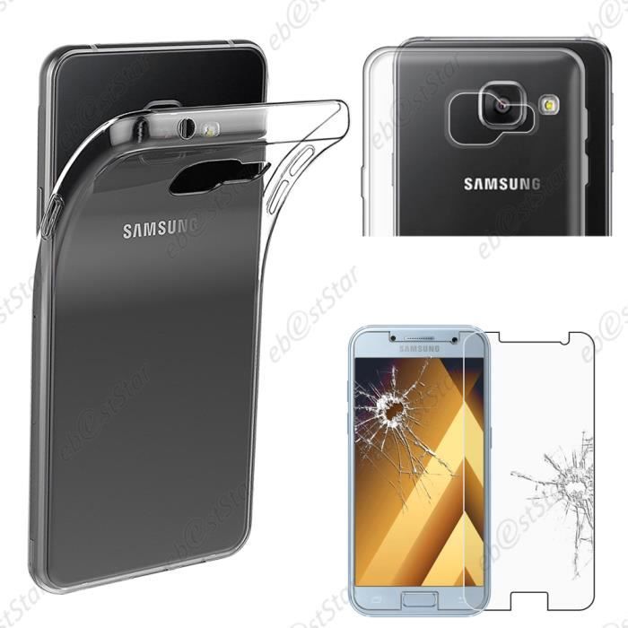 ebestStar ® pour Samsung Galaxy A5 2017 A520F - Coque ULTRA FINE INVISIBLE + Film Protection Verre Trempé, Couleur Transparent