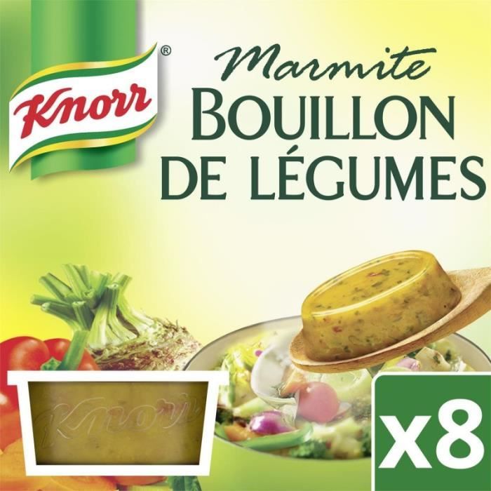 KNORR - Marmitte De Bouillon Légumes 8 Capsules 224G - Lot De 4