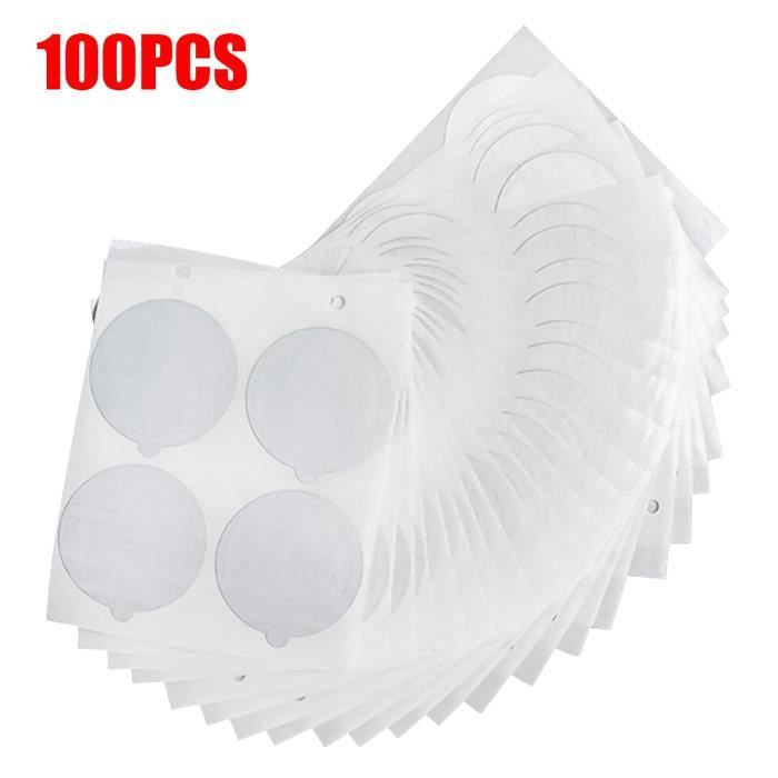 100pcs autocollants auto-adhésifs en aluminium couvercles en aluminium tasse à café Film scellé