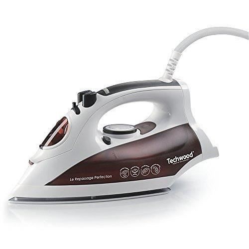 TECHWOOD TVF-2408C Fer à repasser - Blanc et Marron